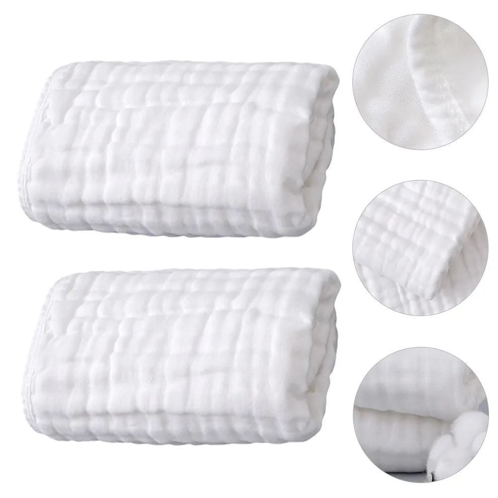 

2 шт., 6-слойное марлевое полотенце для купания младенцев, мягкое дышащее хлопковое полотенце для новорожденных с чувствительной кожей