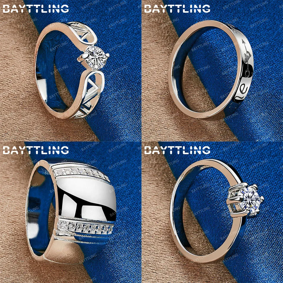 

Fashion 925 sterling silver 7/8/9/10 exquisite zircon pattern ring women's jewelry wedding charm gift accessories