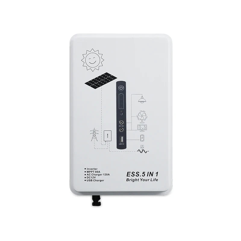 Sako Alpha ESS 500W/1Kwh Off-Grid Solar System, Pure Sine Wave, Dual Charging, LiFePO4 Battery, Efficient Energy Storage for Hom