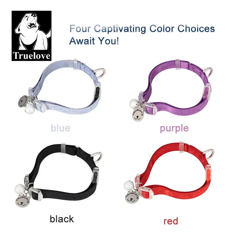 Truelove Cat Collar Elastic Strap Easy Control Soft Material Lightweight Fashional Small Dog Collar Cat Product Collar TLC5313