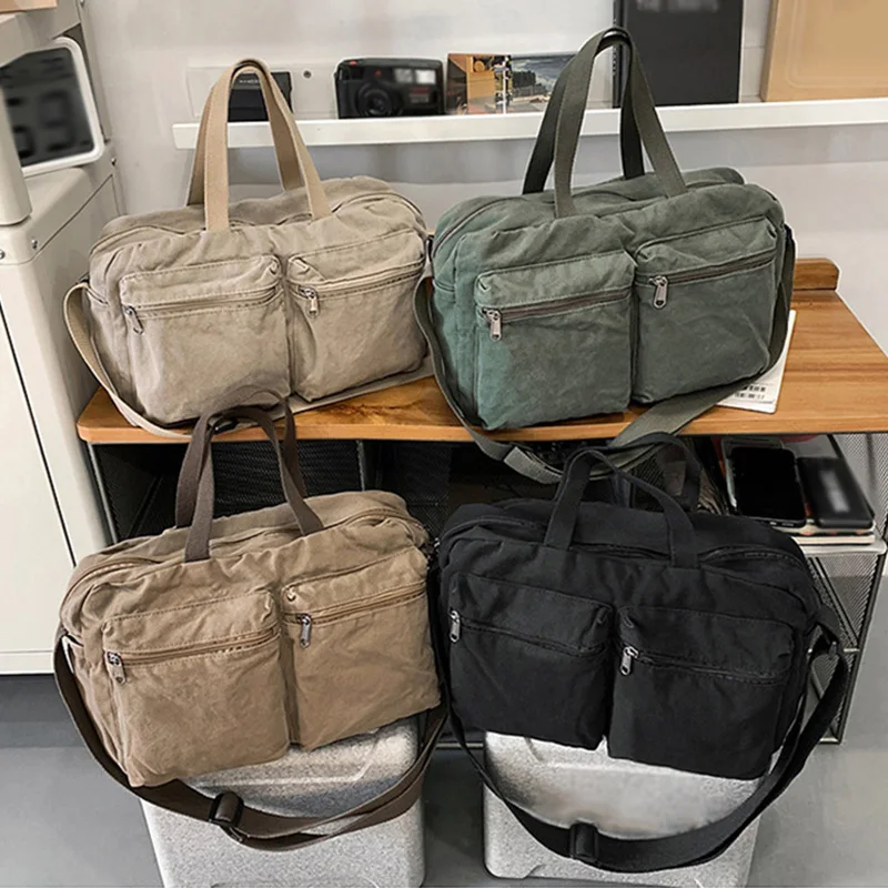 قماش الصالة الرياضية حقيبة اللياقة سعة كبيرة في الهواء الطلق السفر التدريب الرياضة الكتف حقيبة كروسبودي المحمولة ركاب حقيبة يد