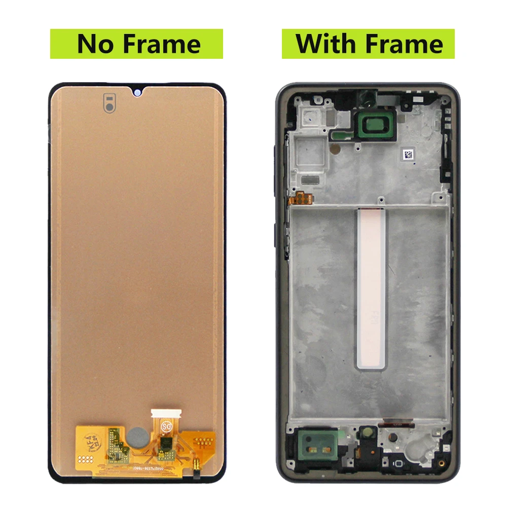 A33 5G Super AMOLED Display Screen For Samsung Galaxy A336 A336B A336E Display with Touch Screen  Replace Digitizer With Frame