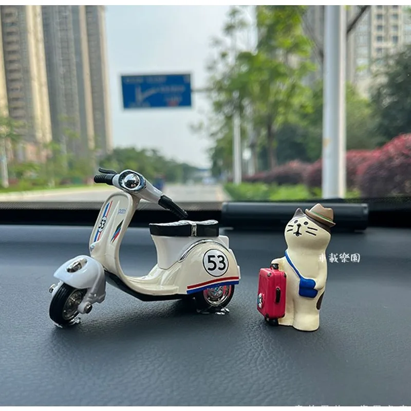 Cute Alloy  Car Decoration Car Center Console Advanced Ins Style Decoration Car Decoration Accessories