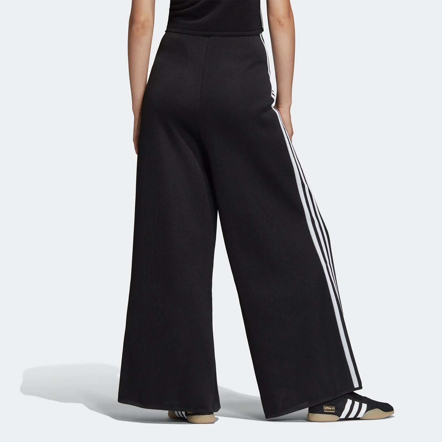 Adidas Authentic Three Leaves Women's Sports Casual Fashion Trend Flared Pants DU7290