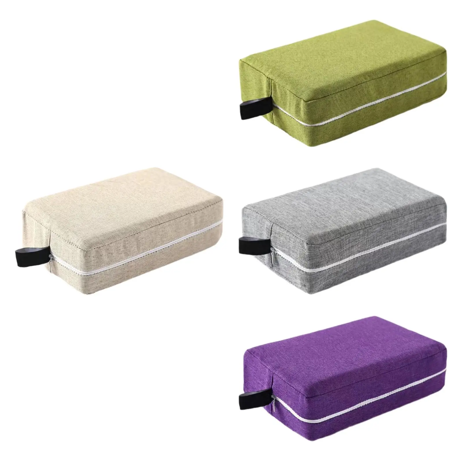 Yoga Brick Cloth Cover Lightweight Anti Slip Washable Fabric Protective Case for Fitness Pilates Yoga Accessories