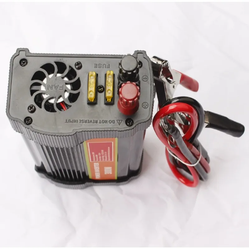

300W Automotive Power Inverter 12v/24v to 120v/220v DC to AC Improved Sine Wave Single Socket Emergency Power Supply