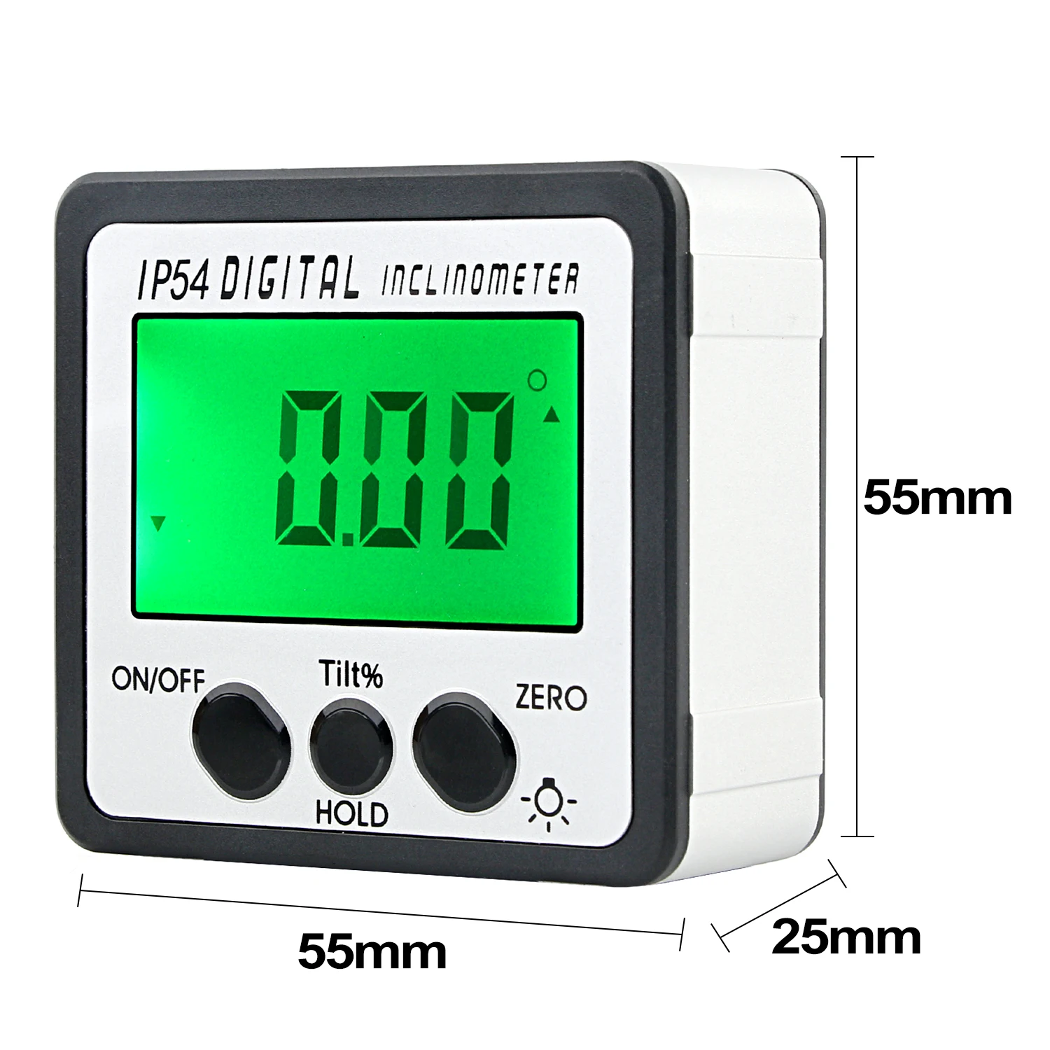 DZYTEK Digital Angle Finder Protractor Mini Handheld Angle Gauge Woodworking Measuring Tool Cube Inclinometer