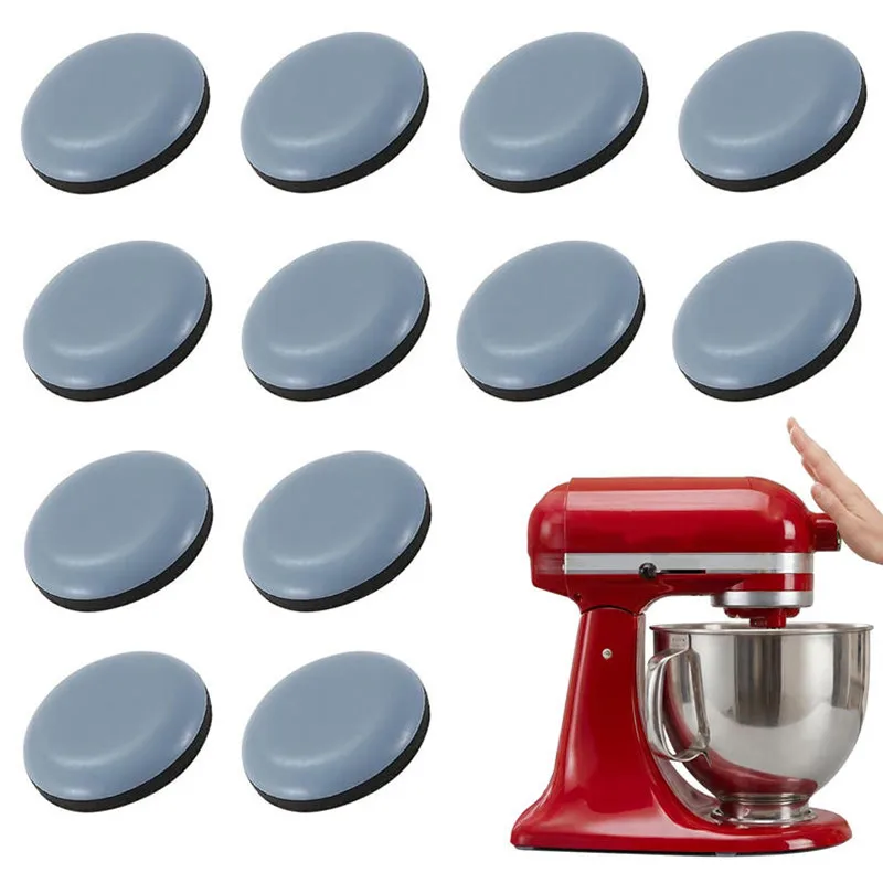 12 Peças de Deslizadores Autoadesivos para Eletrodomésticos de Cozinha: Cafeteiras, Fritadeiras a Ar, Panelas de Pressão, Caldeirões e Aquecedores