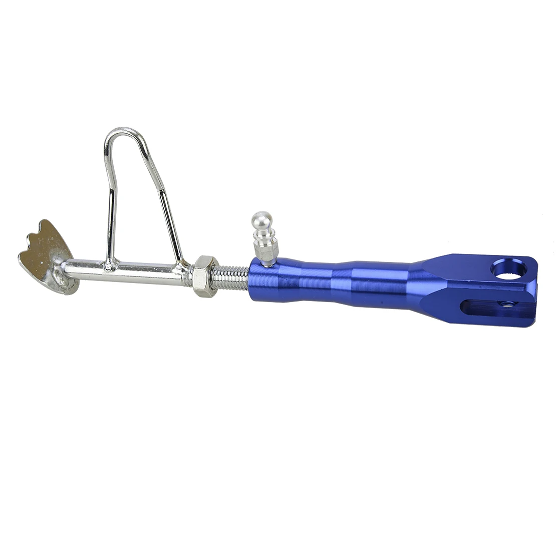 Supporto per cavalletto laterale per piede moto blu regolabile Supporto per gamba Supporto per asta retrattile