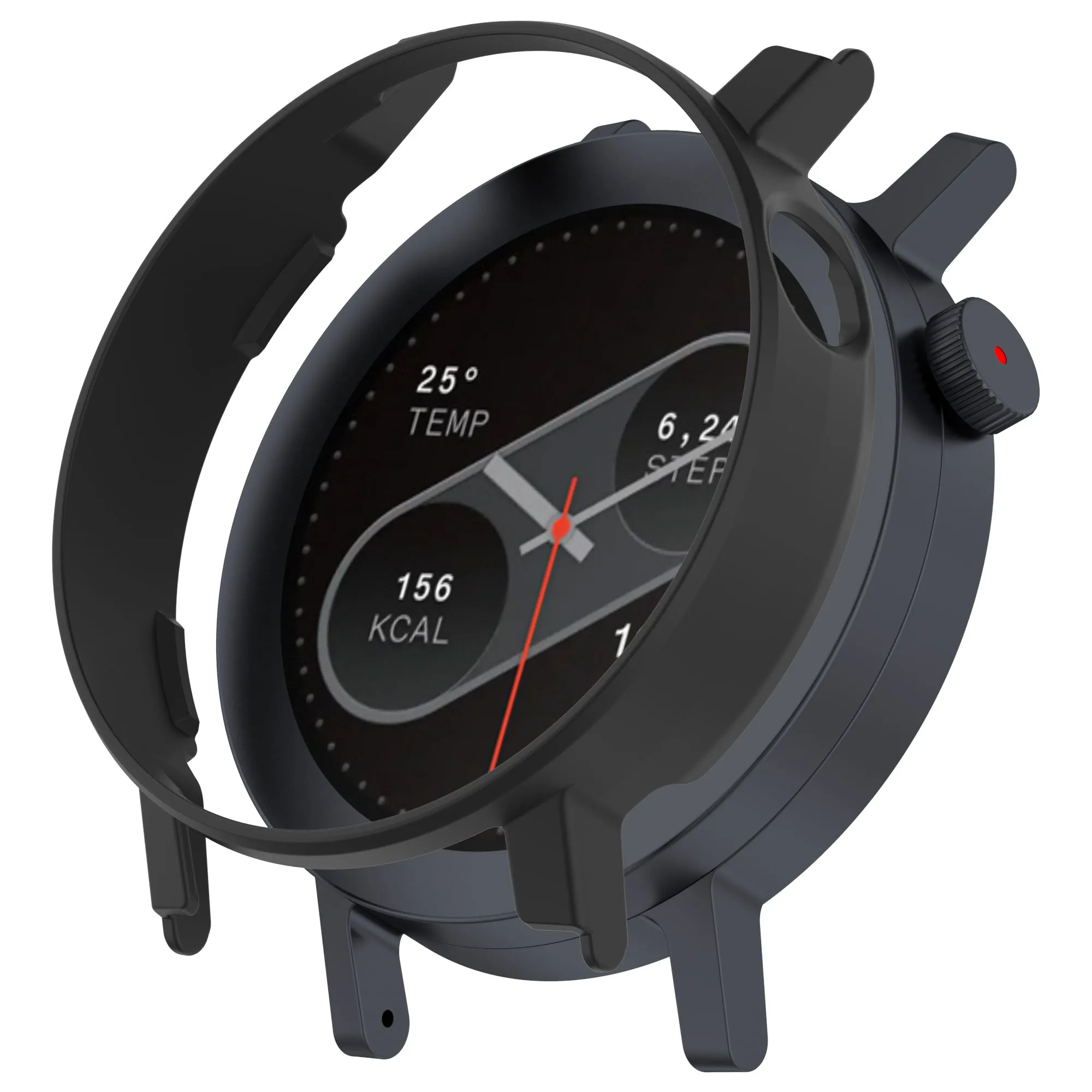 RICHONE Zachte TPU-hoes Compatibel Met TicWatch Pro X/Pro 3/Pro 3 GPS/Pro 3 Lite – Ultra Slim, Schokbestendig, Zonder Screenprotector, Nauwkeurige Uitsparingen