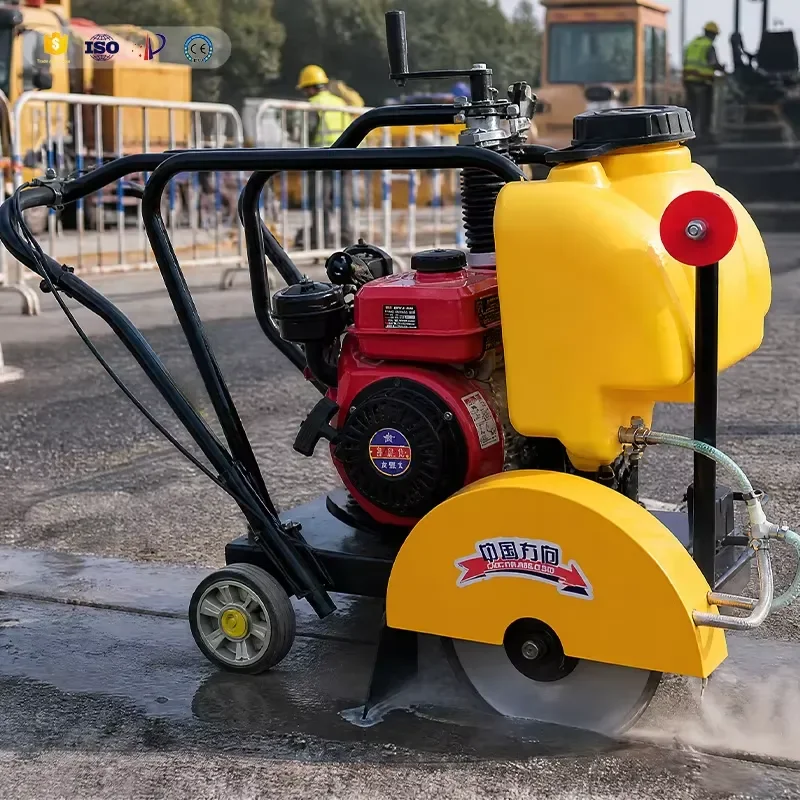 2026Hot Portable Concrete Cutter 500mm Width Road Saw with Pointer for Accurate Pavement and Asphalt Cutting