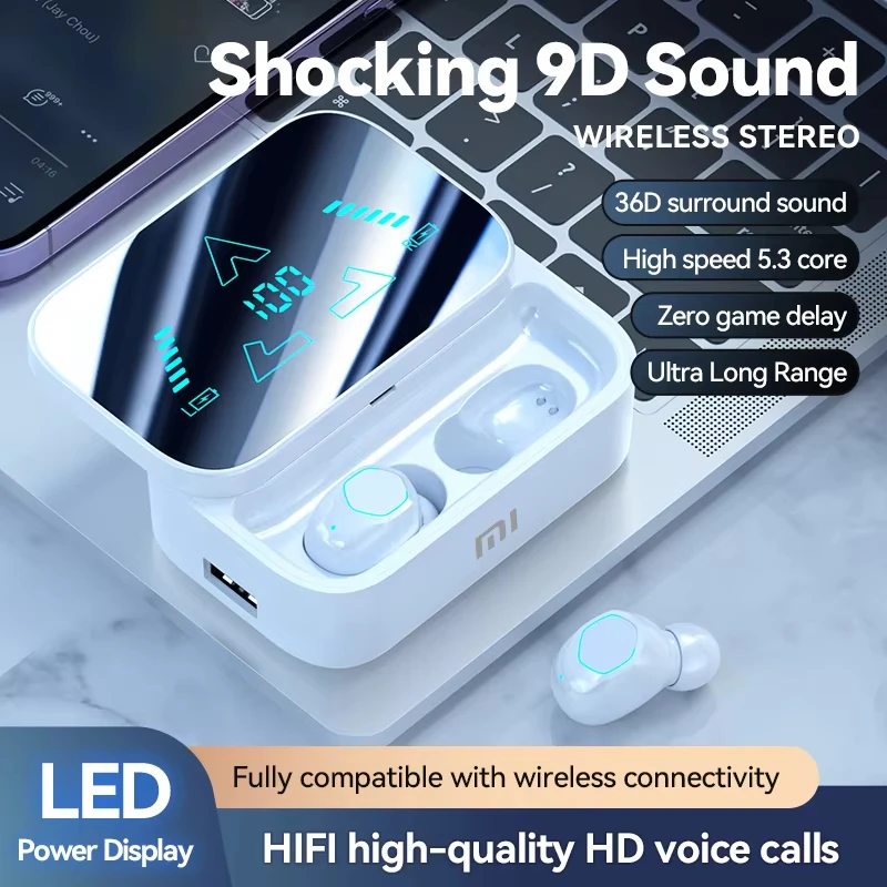 オリジナル XIAOMI M48 ワイヤレス Bluetooth イヤホンステレオランニングインイヤーノイズリダクションイヤホンスポーツライフ防水イヤホン