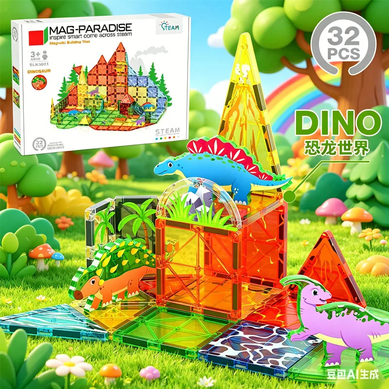 

Магнитные строительные блоки-трубки, конструктор, развивающие игрушки для детей, подарок для девочек и мальчиков, STEM 2026