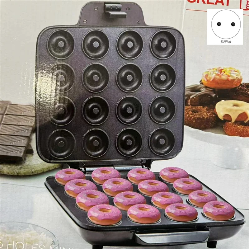 

Well Made-Mini Donut Maker, Мини-машина для приготовления блинов, Мини-пончики для выпечки 16, антипригарная поверхность, Торт для завтрака