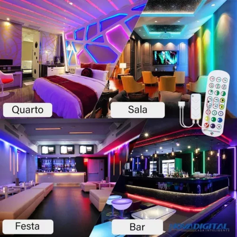 Cinta Wifi inteligente de 10m para integración de hogar inteligente Compatible con Alexa