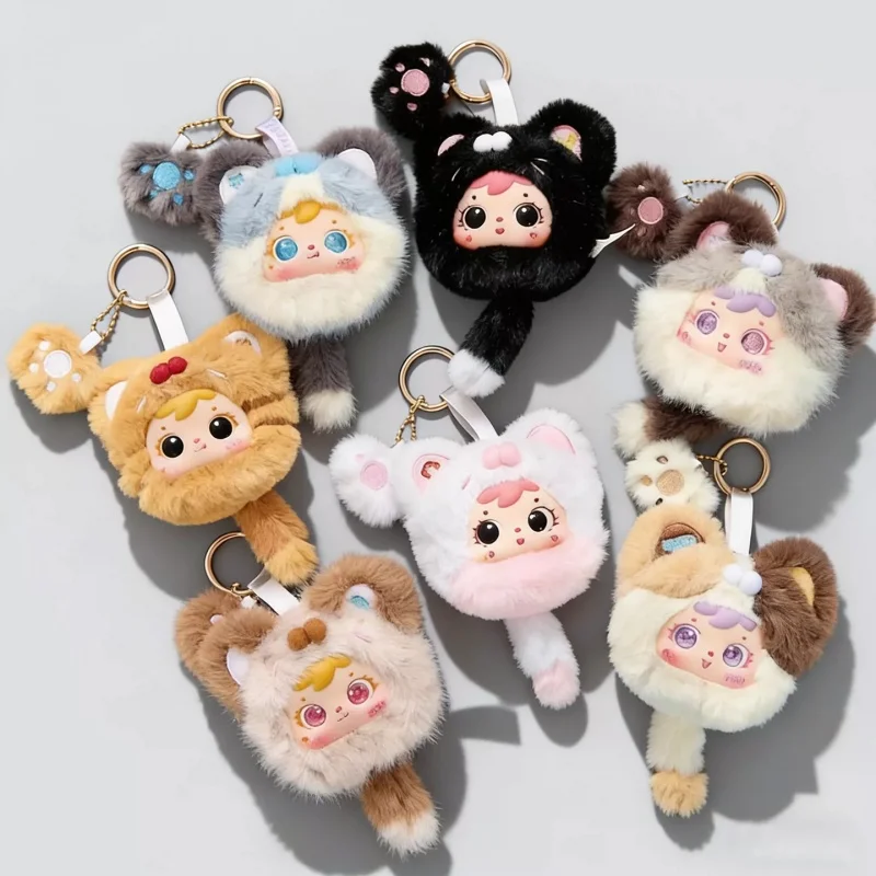 

Sanxiaomao Plush Blind Box Keychain 2026 New Style Cute Cat Paw Cartoon Stuffed Doll Bag Pendant Perfect Gift For Girls