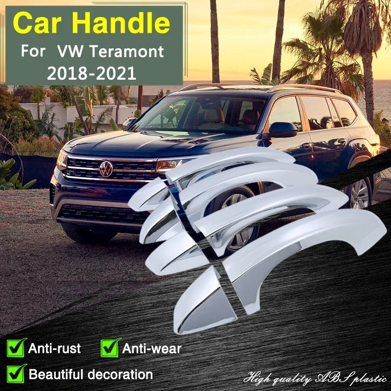 

for Volkswagen VW Teramont Atlas CA1 2018 2019 2020 2021 Chrome Door Handle Cover Car Accessorie Style Stickers Protective Film