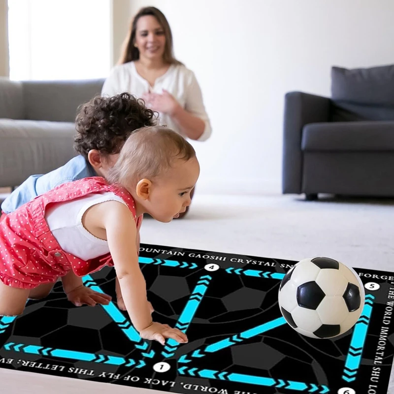 Football Footstep Training Mat Non-Slip Footstep Training Mat, Soccer Train Mat For All Levels,For All Ages 80*50Cm