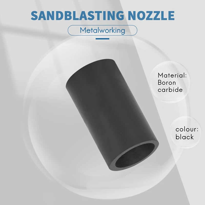 Sandblasting Machine Accessories Class I Pure Boron Carbide Nozzle Sandblasting Tip Abrasive Blasting Nozzle