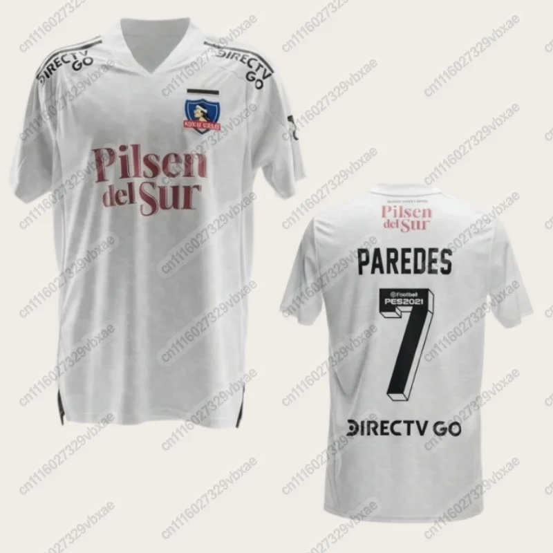Chile Colocolo No.7 Paredes, 3D-Druck, bedrucktes T-Shirt, bequemes und atmungsaktives Sport- und Freizeit-Oberteil, Familienausgabe. – Detail 5