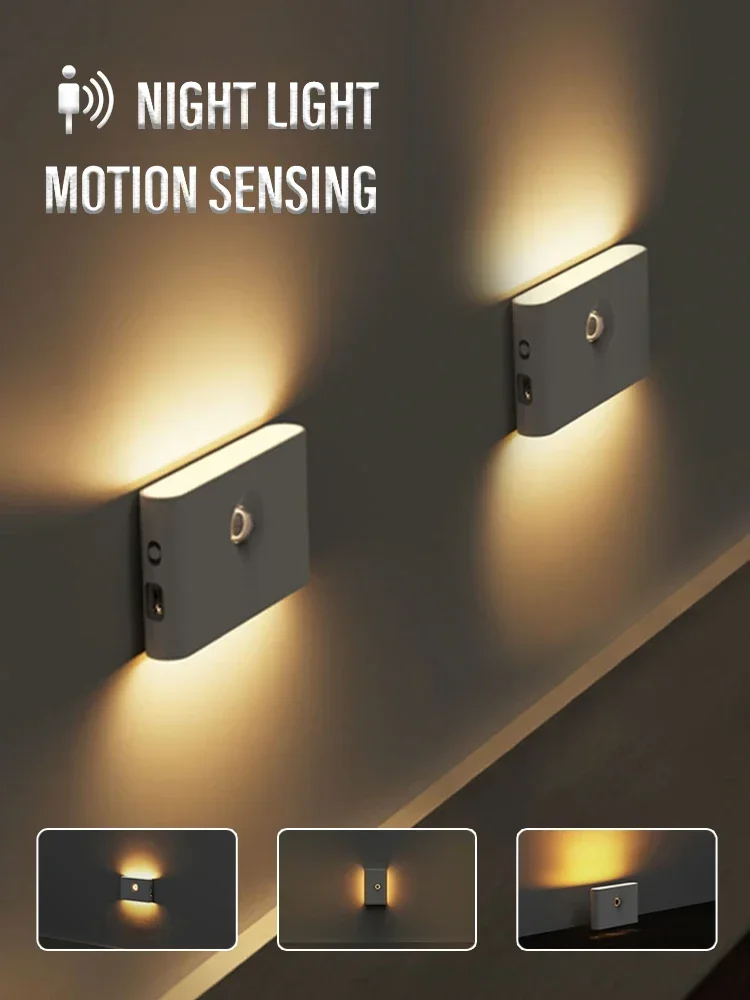 Intelligence Motion Activated Wall Light 2200mAh USB-C Fast Charge 3 Brightness Multi Device Link Indoor Outdoor Linkage