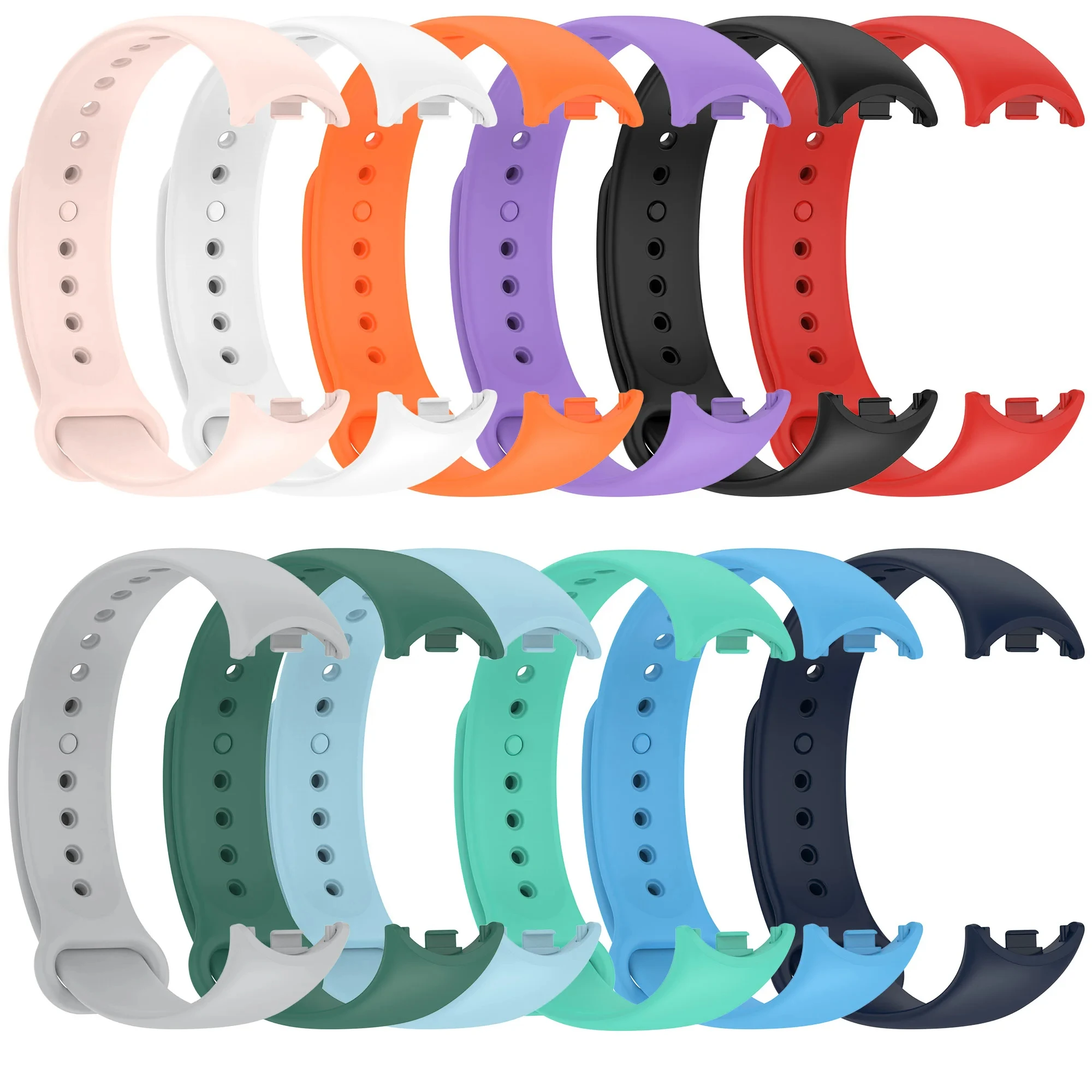 

Strap For Mi Band 8 Bracelet For Xiaomi Mi Band 8 Strap Metal-plug TPU Silicone SmartWatch Wristband For Mi Band 8 Bracelet