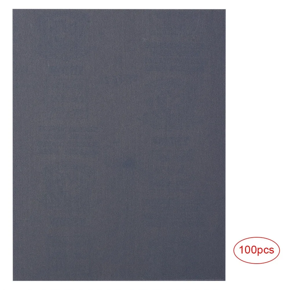 100PCs Abrasive Paper Hardware Accessory Waterproof Brown P400 Grit for Wet Dry Dual Use