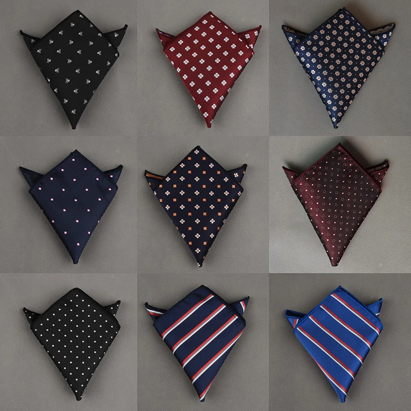 Fashion Man Suit Hankerchief Formal Party Vintage Hankies Men's Pocket Square Handkerchiefs 23*23cm pañuelo traje hombre