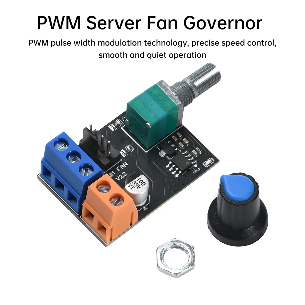 DC 12V 3 fili 4 fili Motore Governatore continuo PWM Regolatore di velocità del motore Modulo di azionamento dell'interruttore di controllo della velocità del motore