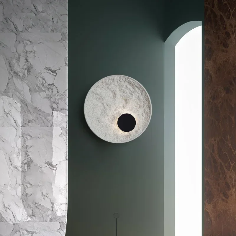 Nordic simplicity, background wall wall lamp, modern art bedroom bedside wall