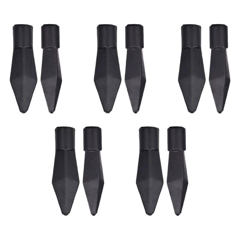 

10 лотов, черные резиновые стрелы высокого качества, охотничьи наконечники для стрел, наконечники для стрельбы по мишеням,