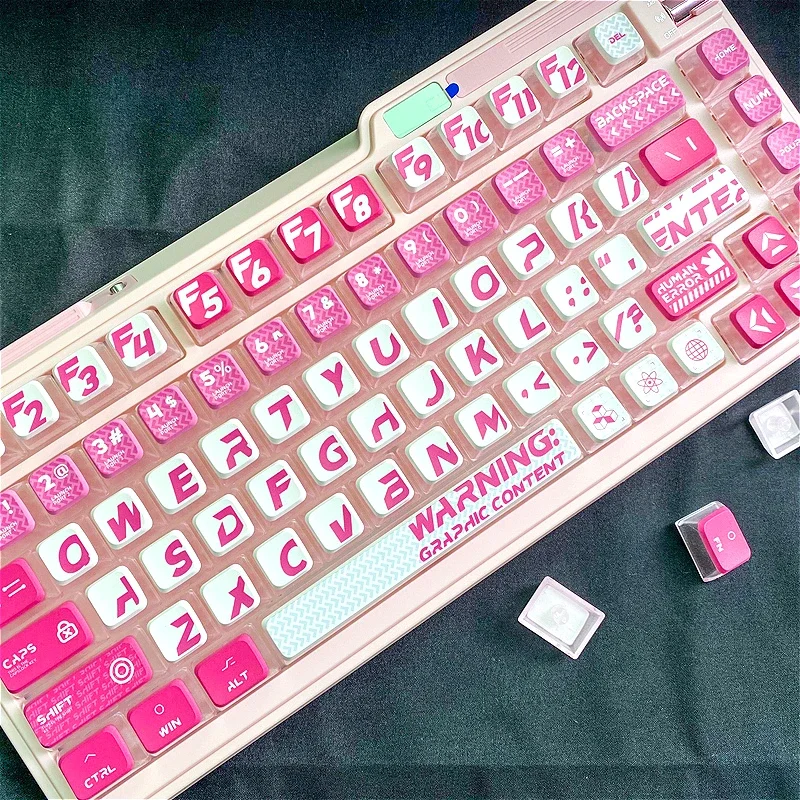 Sweetheart Storm Keycaps 120 Keys ASA Height Set PBT DYE-Sub for 60/64/65/68/87/9810 4 Mechanical Keyboards