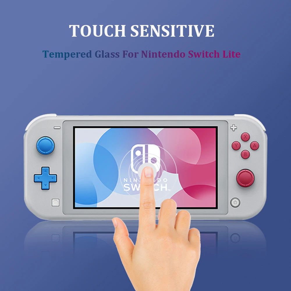 Nintendo switch lite用スクリーンプロテクター,強化ガラス,9h,0.3mm,ミニコンソール用,アクセサリー,2個