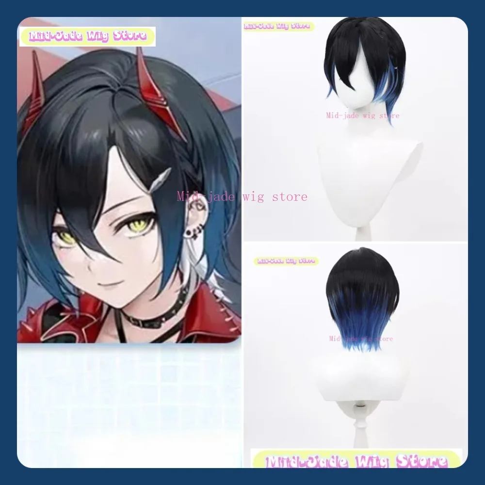 

Mid-jade Wig Store Azur Lane Ulrich Von Hutten Cosplay Wig Anime Game Role-playing Halloween Party Synthetic Wig