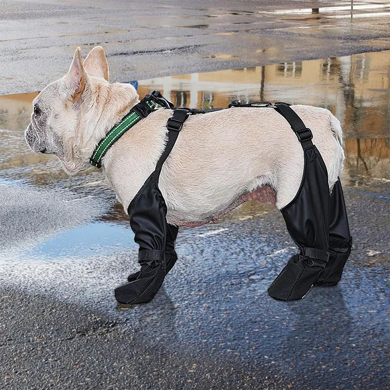 Waterproof Dog Boots Adjustable Shoes For Dogs Pet Paw Protector Outdoor Protector Accessories Rubber Anti-Dirty Pet Supplies