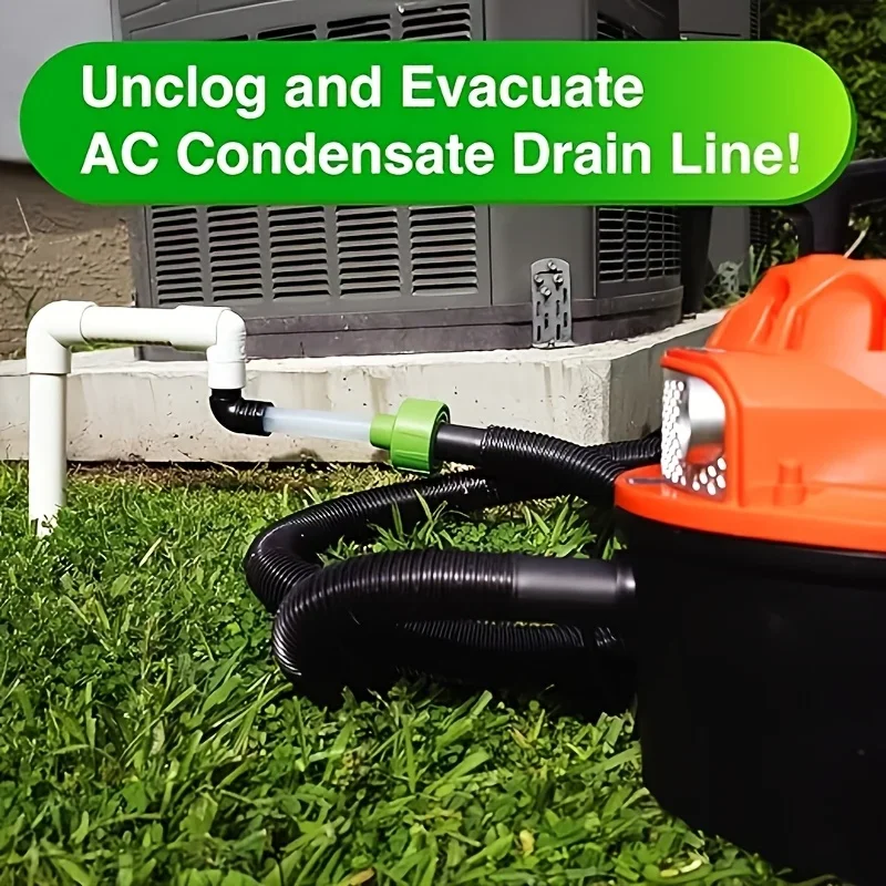 Universal AC Drain Line Unclogger Adapter, Clear Visibility HVAC‑to‑PVC Air Conditioner Drain Line Cleaning Tool - view 6