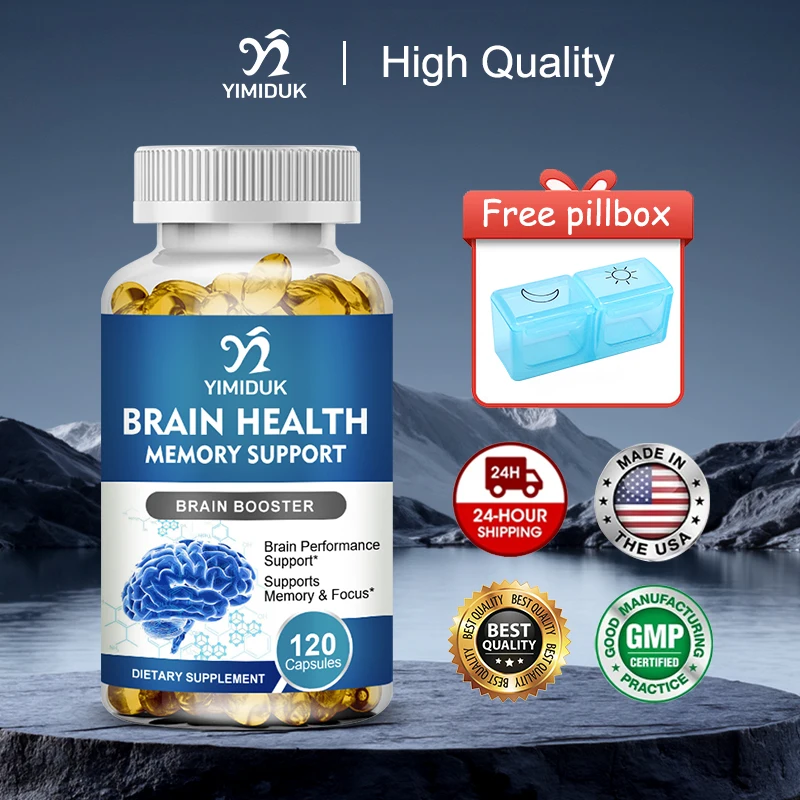 

Pure Brain Health Capsules, with Vitamin B6, Support Concentration, Memory Clarity & Focus, Boosts Learning & Sharp Mind, Vegan