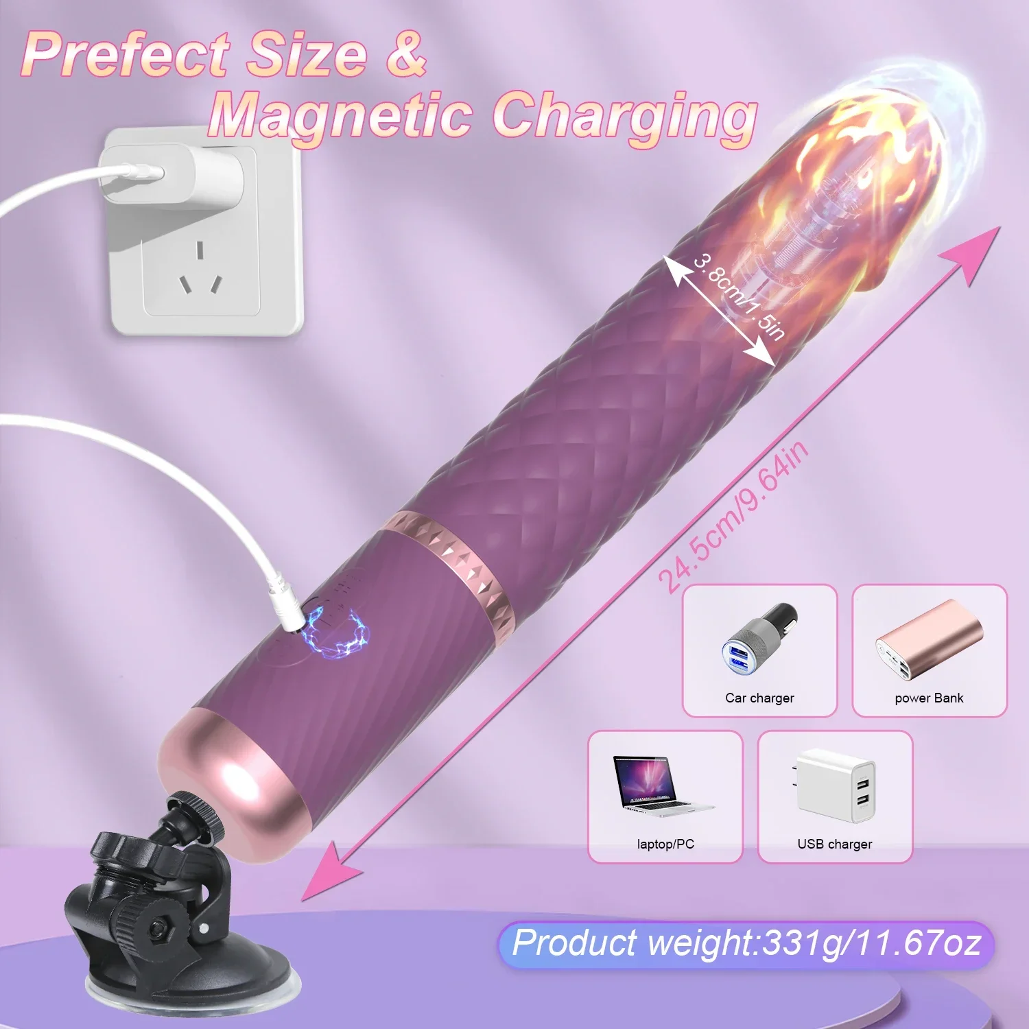 Automatic Sex Machine Telescopic Thrusting Dildo Vibrator Up Down Massager Retractable Clitoral Anal Stimulation Sex Toys Adult