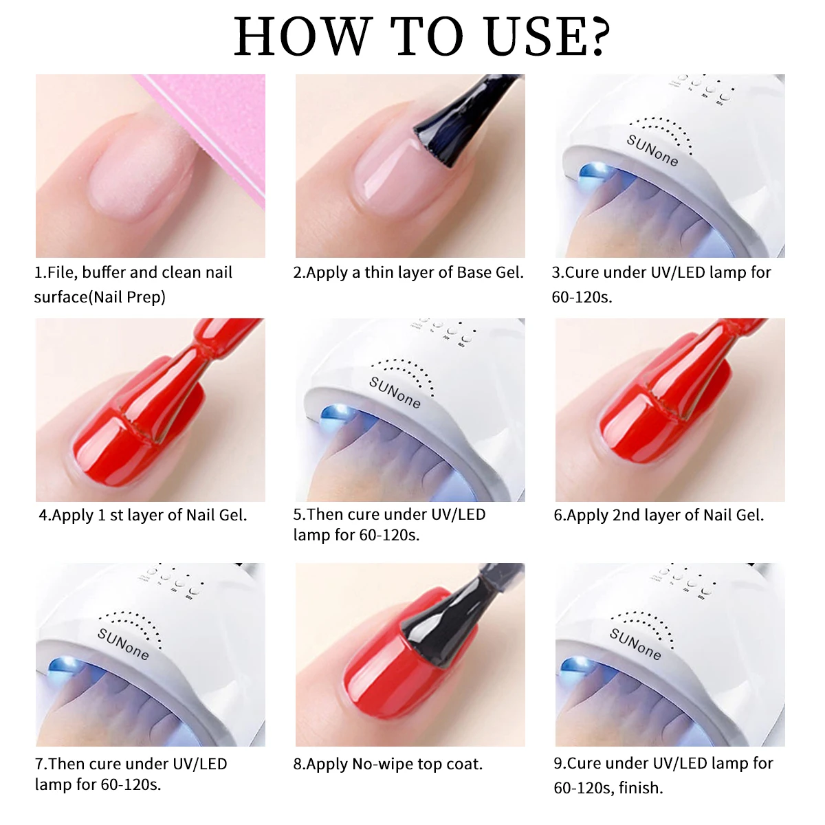 8pcs Gel Nail Polish Set, Glitter Sequin Semi-Permanent Soak-Off LED UV Gel Nail Polish, DIY Nail Art Starter Kit