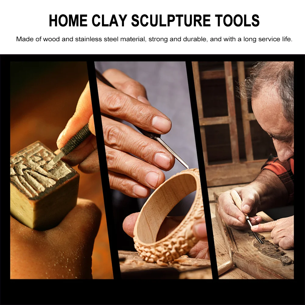 

1Set Pottery Clay Tool Set Premium Sculpting Carving Modeling Tools DIY Portable Storage Bag Clay Sculpting Tools