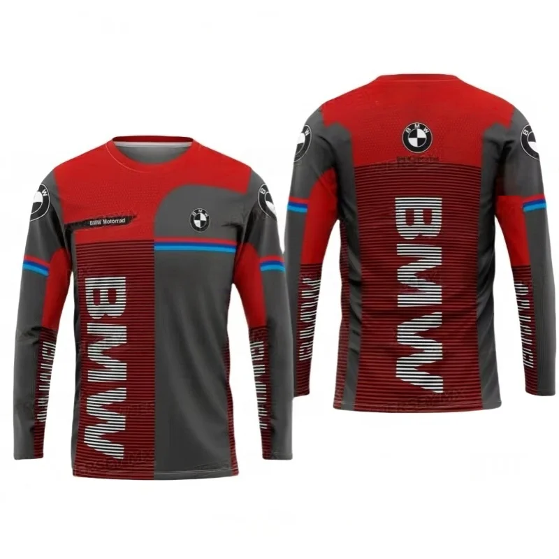 

2025 New BMW Car Quick-drying Long-sleeved High-end BMW Brand Casual T-shirt Car Lover Gift Sports Cycling Suit Top Moto