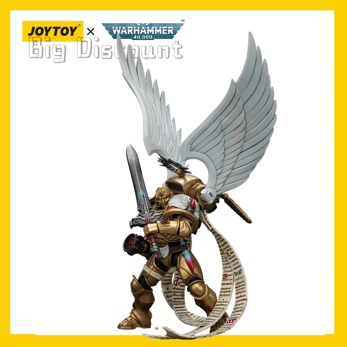 

[Предзаказ] JOYTOY Warhammer 40,000 1/18 Фигурка Blood Angels Модель Sanguinor с Encarmine Broadsword