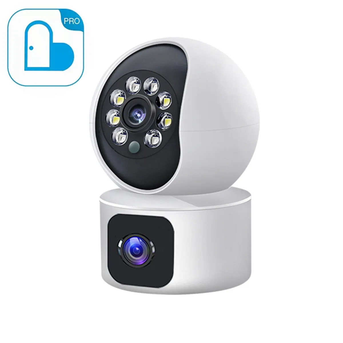 

3MP 1296P Carecam App Dual Lens Double Screen Full Color PTZ IP Camera AI Humanoid Detection Home Security CCTV Baby Monitor