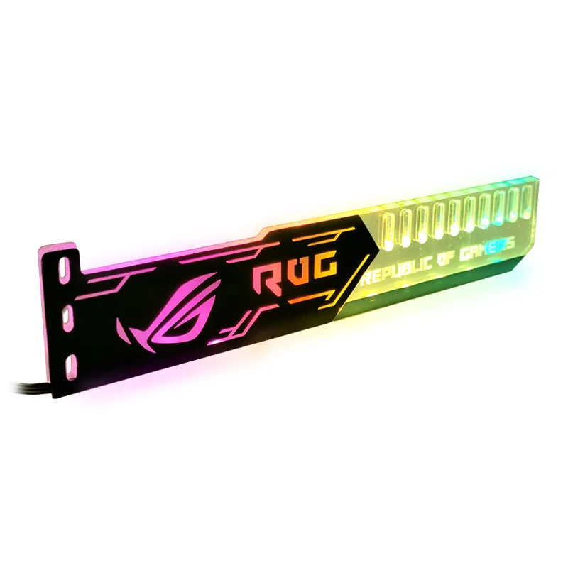RGB GPU Bracket ปรับแต่งกราฟิกการ์ด VGA 12V RGB 4PIN / 5V ARGB 3PIN MOBO AURA SYNC ปรับแต่ง