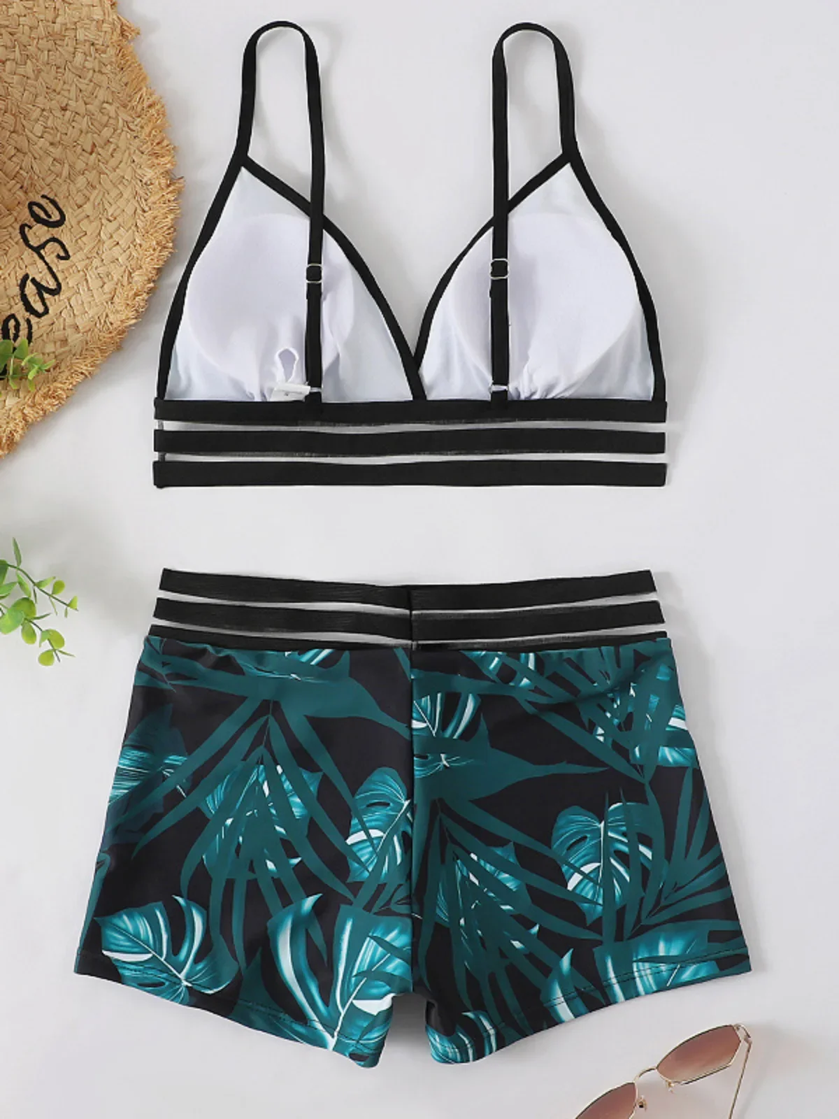 Tie Dye Print Women's Swimsuit Sexy Strapless 2-Piece Bikini,colorful Backless Bathing Suit High Waist Beach Swimwear 2025 New