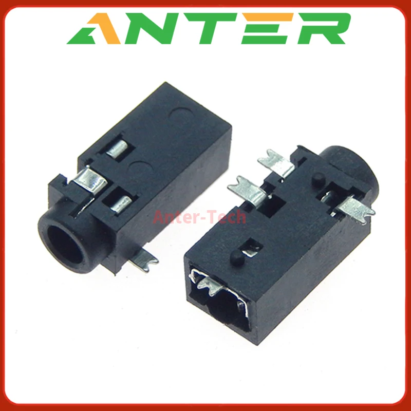 10PCS PJ-218 Power Interface 2.5 Headphones Jack 4-Leg Patch 2 Fixed Feet Ф 2.5mm Socket USB