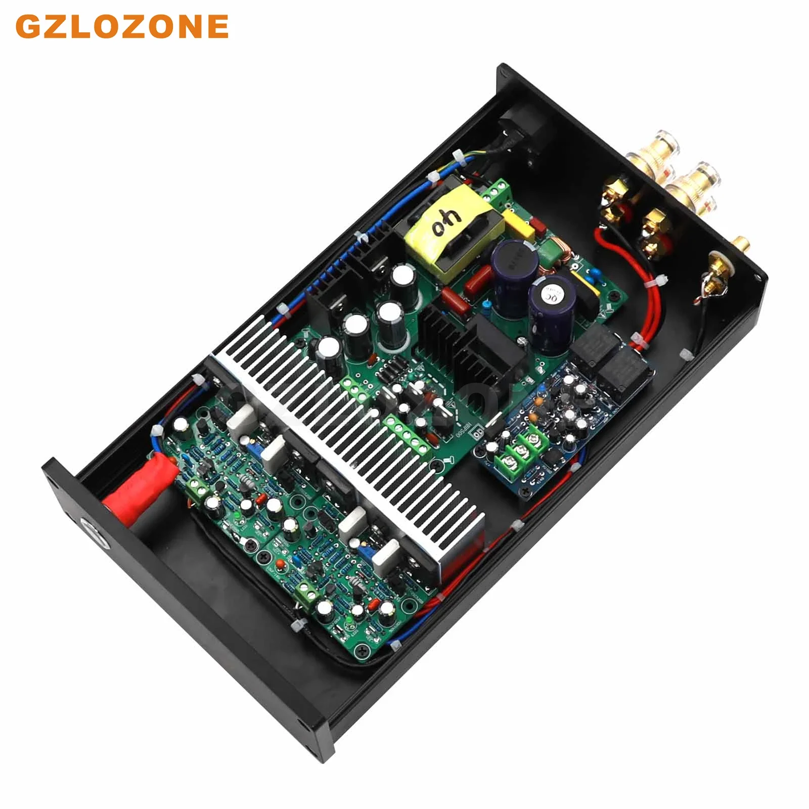 GZLOZONE NAP250 MOD 2SC5200 Stereo Power Amplifier Base On UK NAIM Circuit With SPK Protection 80W+80W