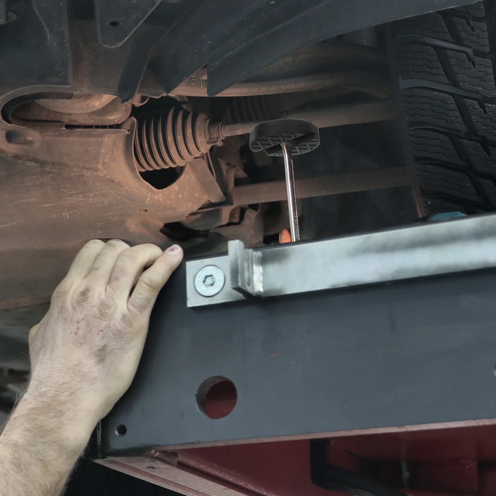 Auto Rubber Jack Pad Hydraulische Vloer Jack Pad Adapter Duurzaam Pinch Weld Protector Ingelaste Frame Guard Rail voor DIY Voertuig