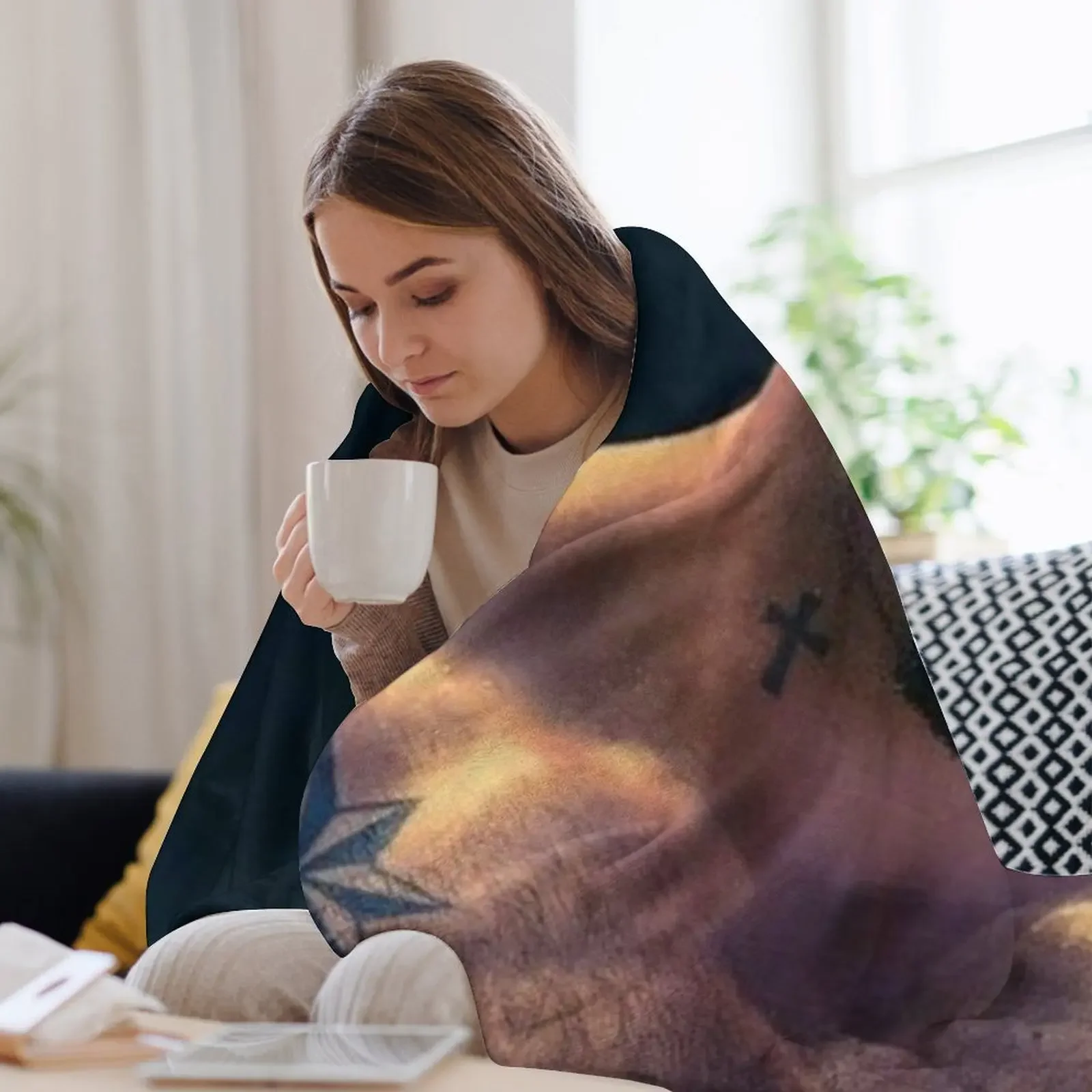 يوري بويكا رمي بطانية سرير مزخرفة مخصصة يغطي بطانيات رقيقة #3