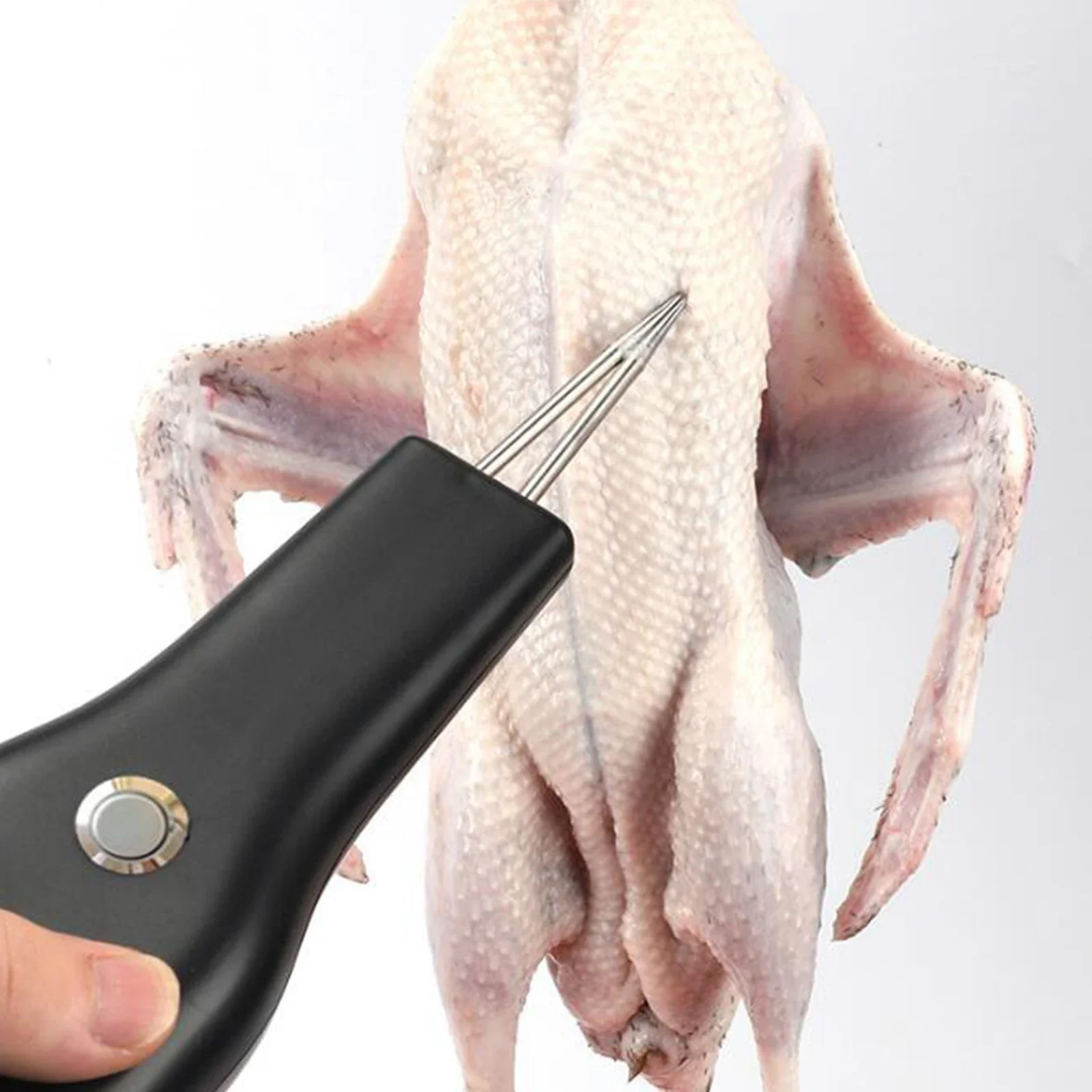 Electric Poultry Feather Plucker Handheld Portable Automatic Poultry Short Hair Plucking Poultry Chicken Duck Goose Plucker Tool